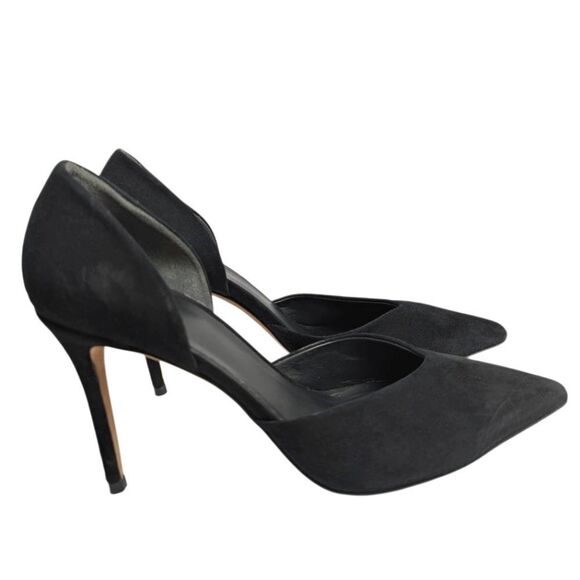 Vince D'orsay Black Suede Ointed Toe Pumps Heels Womens 10 - Picture 1 of 6